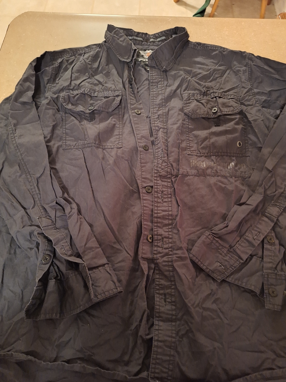 Harley-Davidson Dark Black Military Field Shirt